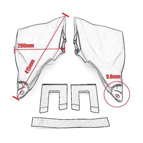 Motorrad Links rechts verkleidung Für Sitzrahmen Seitenabdeckung ABS Cowl Trim Panel Verkleidungsschutz Motorrad Für Ya&maha MT 09 SP 2021 2022 2023 von RYUIO