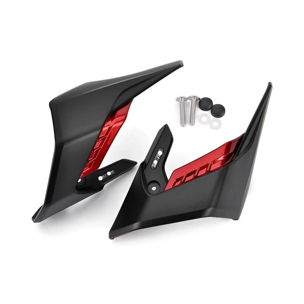 Motorrad Links rechts verkleidung Motorrad Verkleidung Winglets Dynamische Winglet Fin Trim Abdeckung Für CB650R 2018 2019 2020 2021 2022 2023 Motorrad Verkleidung Seite Spoiler von RYUIO