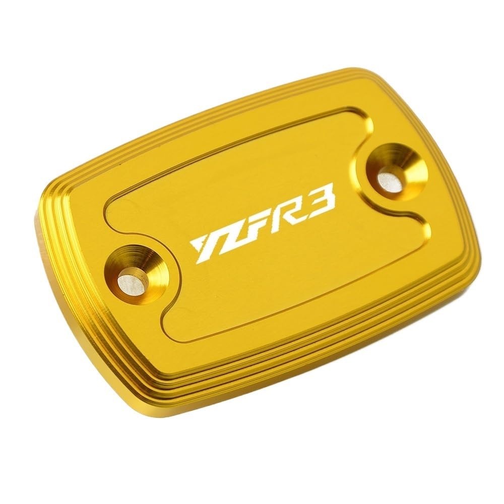 RYUIO Bremsflüssigkeitsdeckel Für Ya&maha YZF-R3 YZF-R25 2015 2016 Motorrad-Hauptbremszylinder-Abdeckung, Bremsflüssigkeitsbehälter-Kappe, CNC von RYUIO