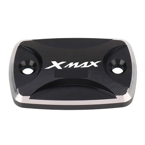 RYUIO Bremsflüssigkeitsdeckel Motorrad CNC Vorderradbremsflüssigkeitsbehälter Ölbecherdeckel Hauptbremszylinderabdeckung für Ya&maha Für Xmax 125 250 300 400 XMAX300 XMAX250 von RYUIO