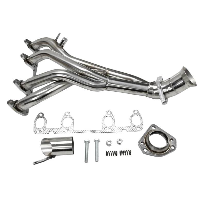 RYUIO Motorrad Abgasrohr Schalldämpfer Abgaskrümmer Header Für 85-98 Für GTI 18 L 20 L 8V Mk2 Mk3 von RYUIO