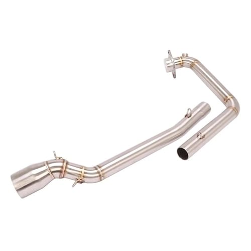 RYUIO Motorrad Abgasrohr Schalldämpfer Motorrad-Vollauspuff Modifizierung Edelstahl 508 MM Front Link Pipe Für Su&zuki Für GSX150R Für GSXR150 Für GSX-S150 Für GSX S150 von RYUIO