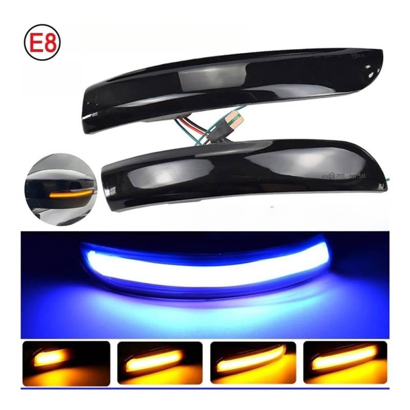 RYUIO Spiegel Blinker Flash-Blinker Für Für Kuga Für Escape Für EcoSport 2013-2019 Für Focus 3 Für MK3 Seitenspiegelanzeige von RYUIO