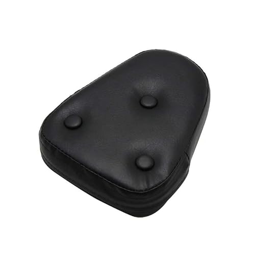 Rückenlehne Rear Seat Cushion 1 stücke Motorrad Universal Schwarz Kunstler Rückenlehne Kissen Pad Für Ha&rley Für Ya&maha Für Su&zuki Für Ka&wasaki Beifahrer Sitzkissen Rückenlehne von RYUIO