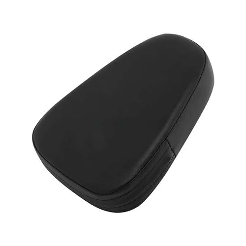 Rückenlehne Rear Seat Cushion 1 stücke Motorrad Universal Schwarz Kunstler Rückenlehne Kissen Pad Für Ha&rley Für Ya&maha Für Su&zuki Für Ka&wasaki Beifahrer Sitzkissen Rückenlehne von RYUIO