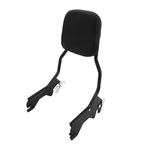 Rückenlehne Rear Seat Cushion Hinten Passagier Rückenlehne Motorrad Aufrecht Pad Für Ha&rley Für Für Softail Slim Für Street Für Bob Für Für Deluxe Für FLDE 18-Later Beifahrer Sitzkissen Rückenlehne von RYUIO