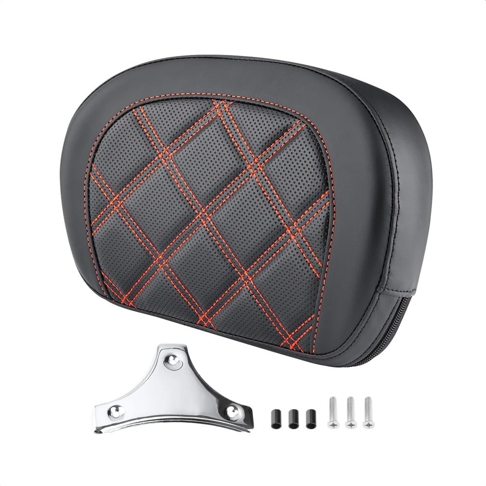 Rückenlehne Rear Seat Cushion Motorrad Passagier Rückenlehne Hinten Pad Für Ha&rley Für Touring Für Street Für GLI Für Road Für King Für Road Für GLI Beifahrer Sitzkissen Rückenlehne von RYUIO