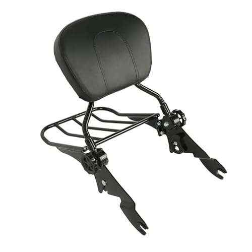 Rückenlehne Rear Seat Cushion Motorrad Rückenlehne Gepäckträger Für Ha&rley Für Touring Modell Für Straße Für King Für Straße Für Electra Für Glide 2009-2022 Beifahrer Sitzkissen Rückenlehne von RYUIO