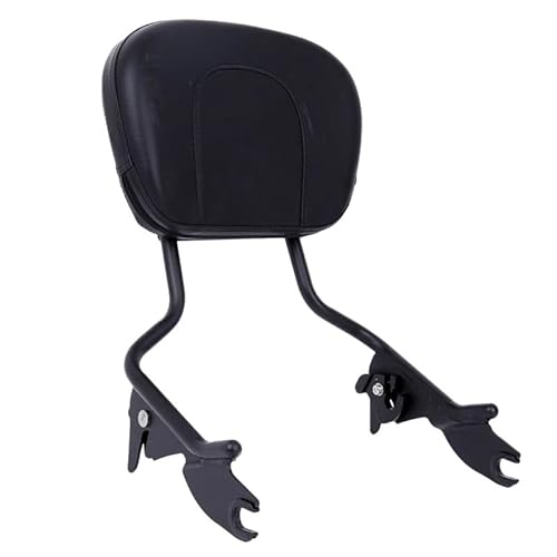 Rückenlehne Rear Seat Cushion Motorrad-Rückenlehne für Touring Modelle 2009-2018 aufrecht stehende Beifahrer-Rückenlehne mit Matte schwarz Beifahrer Sitzkissen Rückenlehne von RYUIO