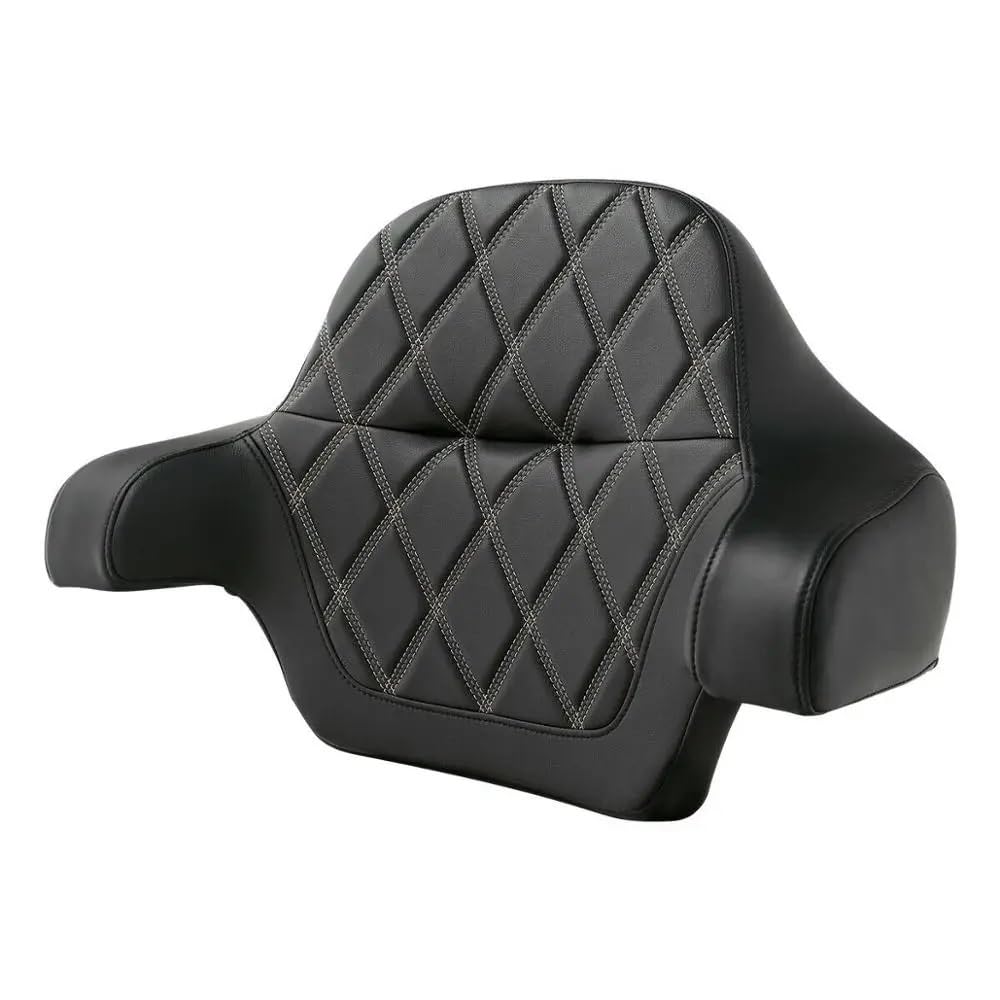 Rückenlehne Rear Seat Cushion Motorrad Zwei Up Sitz Rückenlehne Für Ha&rley Für Touring Für Road Für King Für Street Für Electra Für Glide Für CVO 20092021 2018 2019 Passagier Fahrer Beifahrer Sitzkis von RYUIO