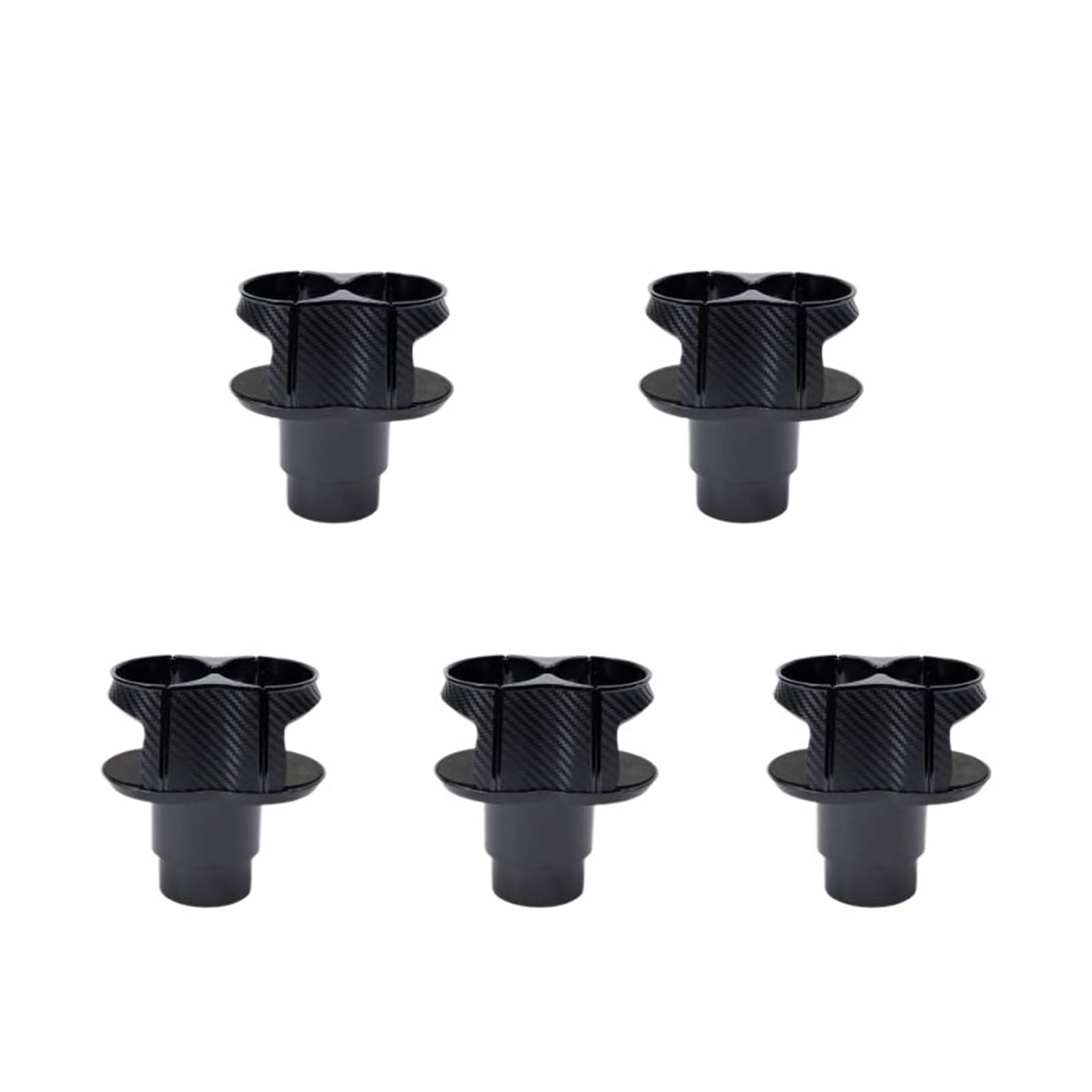 2/5PCS Getränkehalter Schwarz Multifunktionale Autozubehör Auto Getränkehalter Abs Tragbar(Style A 5pcs) von RYWRLQRA