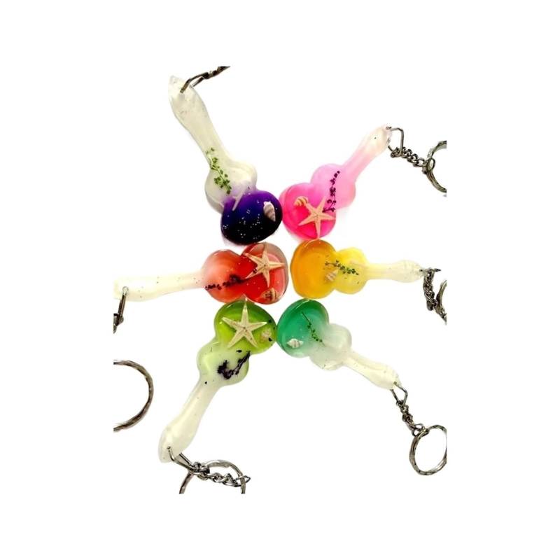 30 PCs Mode handgefertigte Seestarfish Keychains Sommer Beach Conch Charms Keyrings Auto Key YM von RYWRLQRA