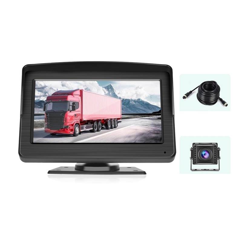 7 Zoll Auto Monitor Recorder DC 12V-36V Wetterfeste 1080P Display IPS HD Rückansicht Kamera for Auto Lkw RV Bus Anhänger von RYWRLQRA