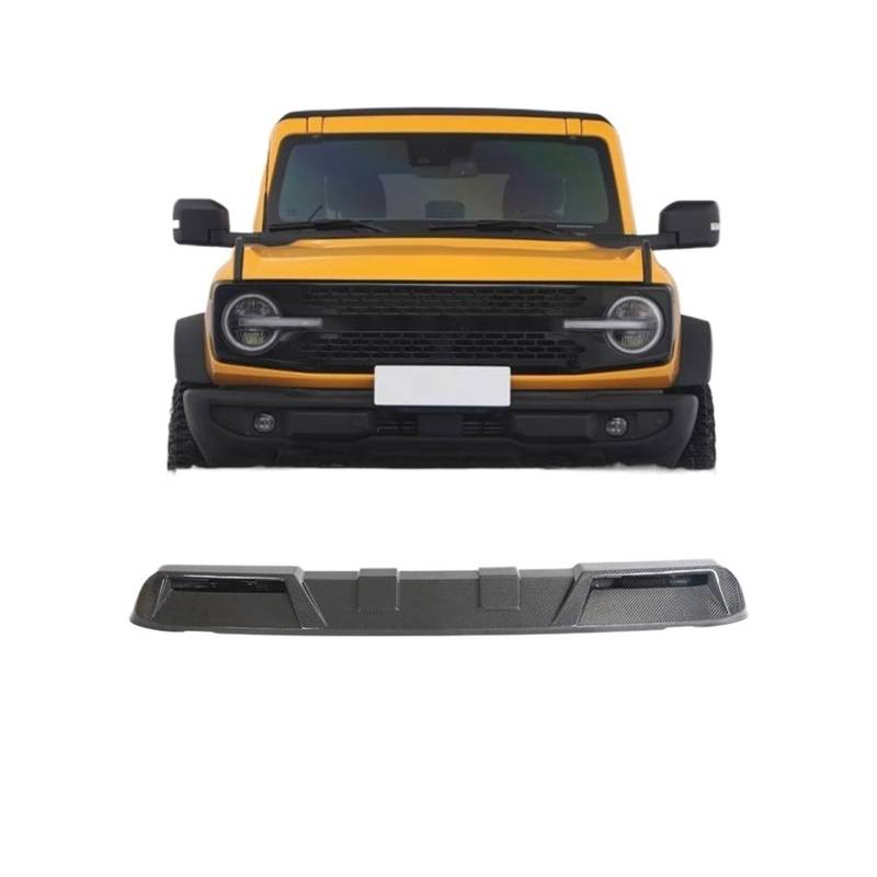 Auto-Dachspoilerflügel Kompatibel mit Bronco Sport Utility 2D 4D 2021 2022, Carbonfaser-Dachfensterlippenflügelspoiler von RYWRLQRA