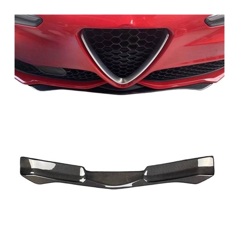 Auto Front Stoßstange Diffusor Carbon Fiber Spoiler Kompatibel for Romeo Giulia Limousine Standard/Sport 2016-2023(Products 1) von RYWRLQRA