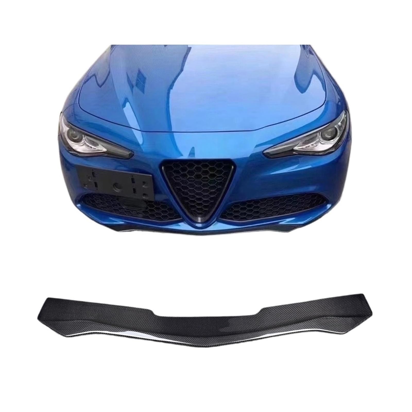 Auto Front Stoßstange Diffusor Carbon Fiber Spoiler Kompatibel for Romeo Giulia Limousine Standard/Sport 2016-2023(Products 2) von RYWRLQRA