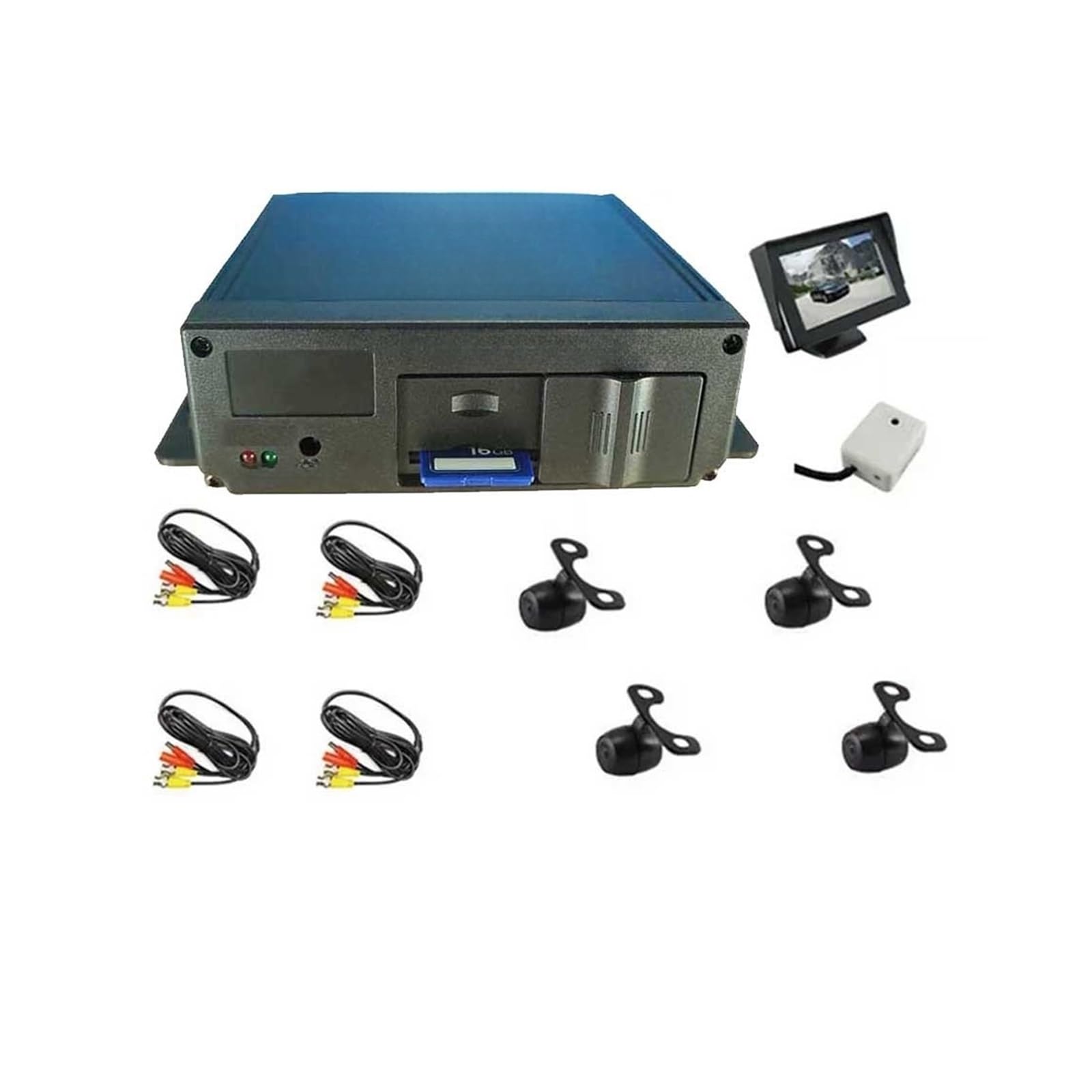 Dvr 4 Kanäle, AUTO-DVR mit 4-Kameras-Kit, verwendet for Taxi, Bus, Fahrschulauto, 4-Kanal-SD-Karten-Mobil-DVR-Kit von RYWRLQRA