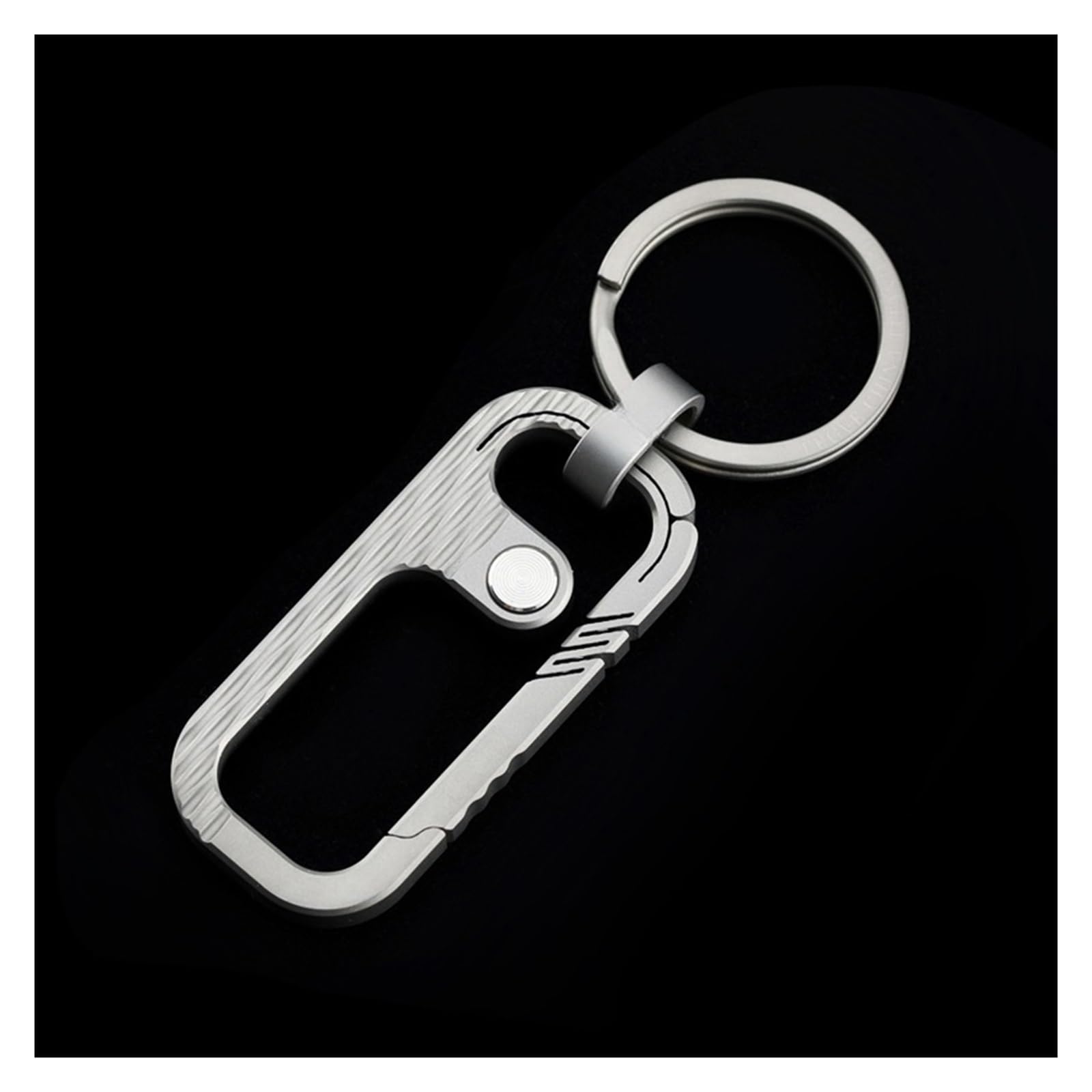 Männer Frauen Titanium Auto Schlüsselkette gehobene superleichte Taille Hanging Schlüsselbund Fine Schmuck Key Ring Beste Geschenke for Männer(Primary color) von RYWRLQRA