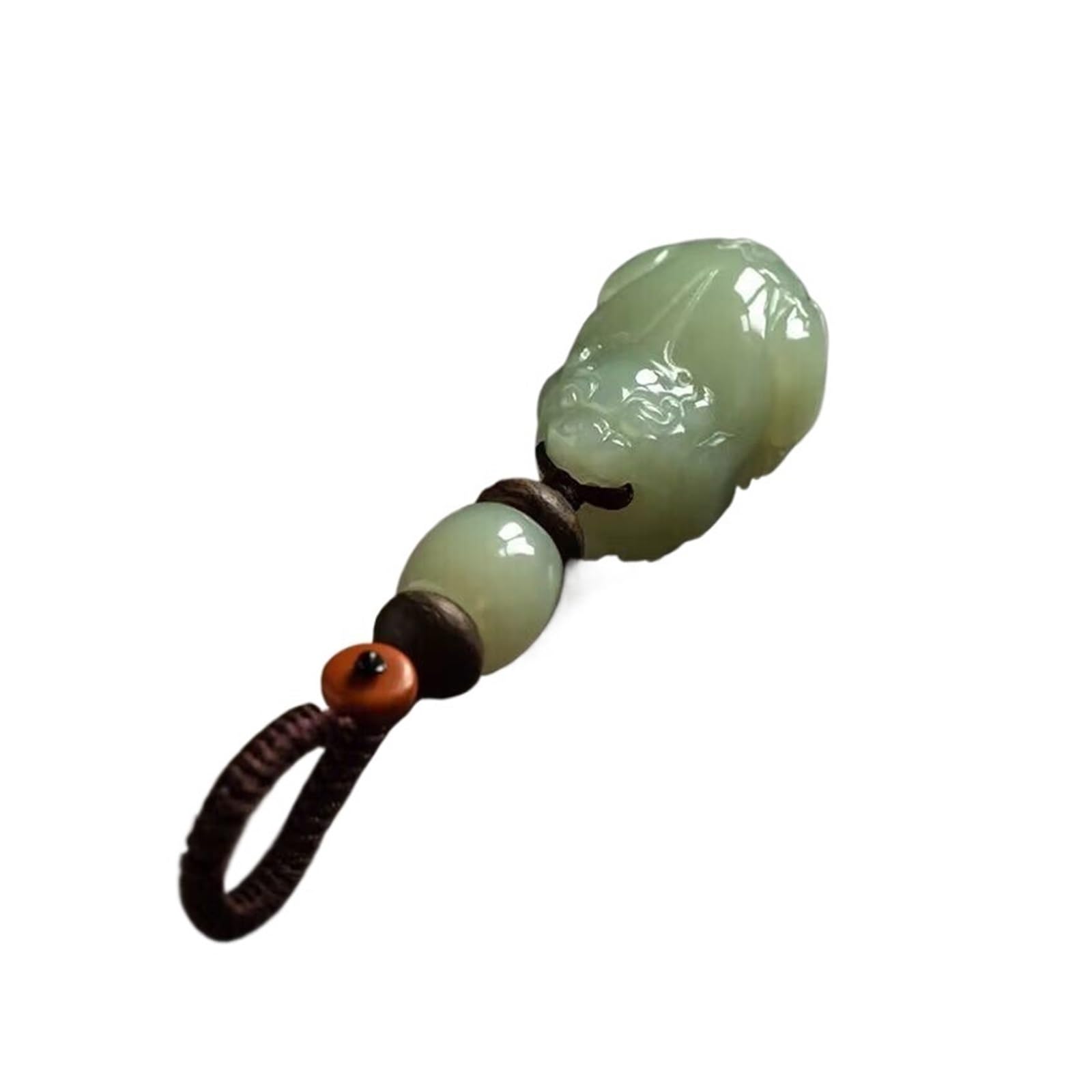 Natural Hetian Jade Pixiu Car Schlüsselbund Anhänger, exquisites Anhänger for Männer und Frauen von RYWRLQRA