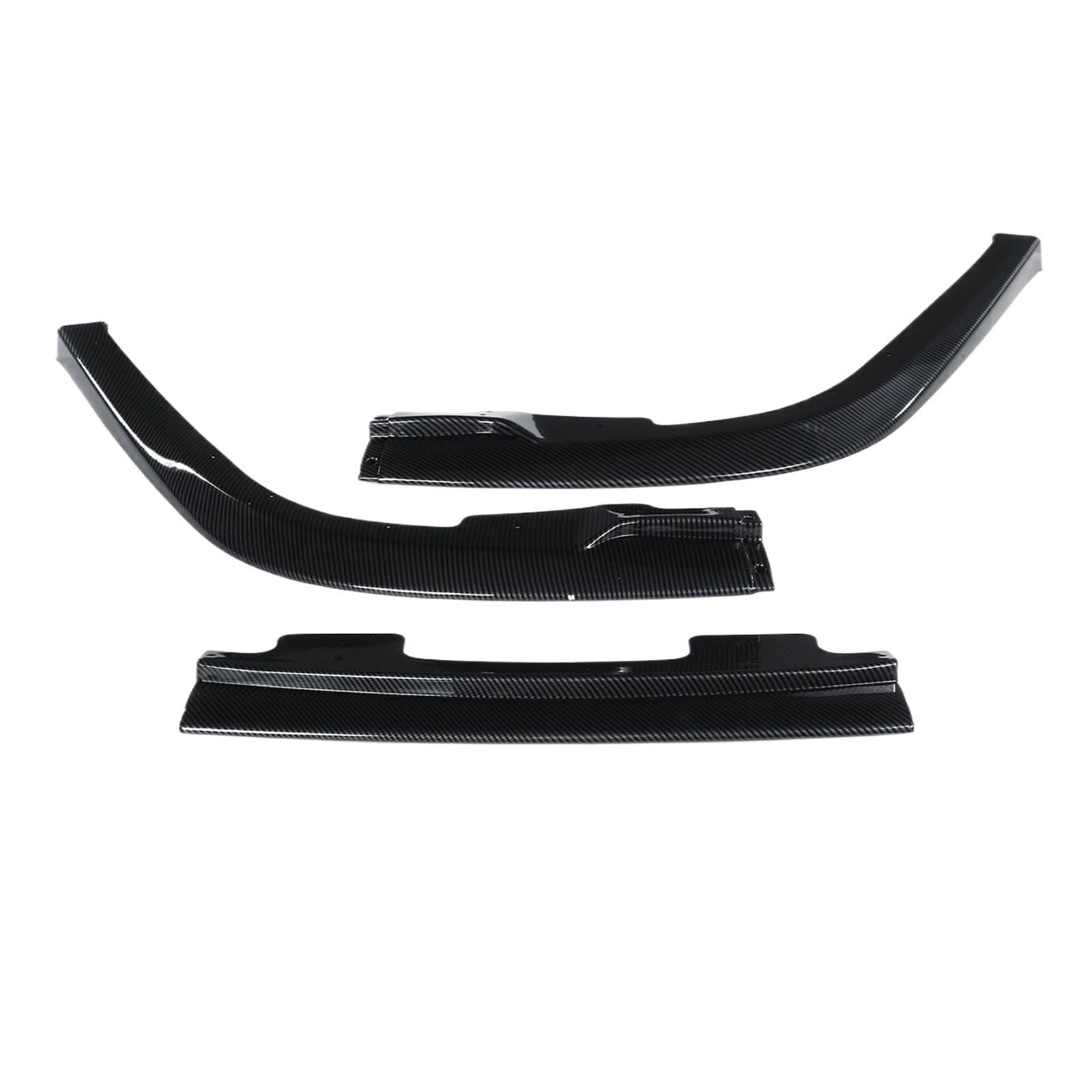 Neu 3 STÜCKE Auto Vorderen Stoßfänger Lip Body Kit Spoiler Splitter Diffusor Abdeckung Deflektor Lippen Kompatibel for Impreza WRX Sti S204 2006-2007(Carbon Fiber Look) von RYWRLQRA