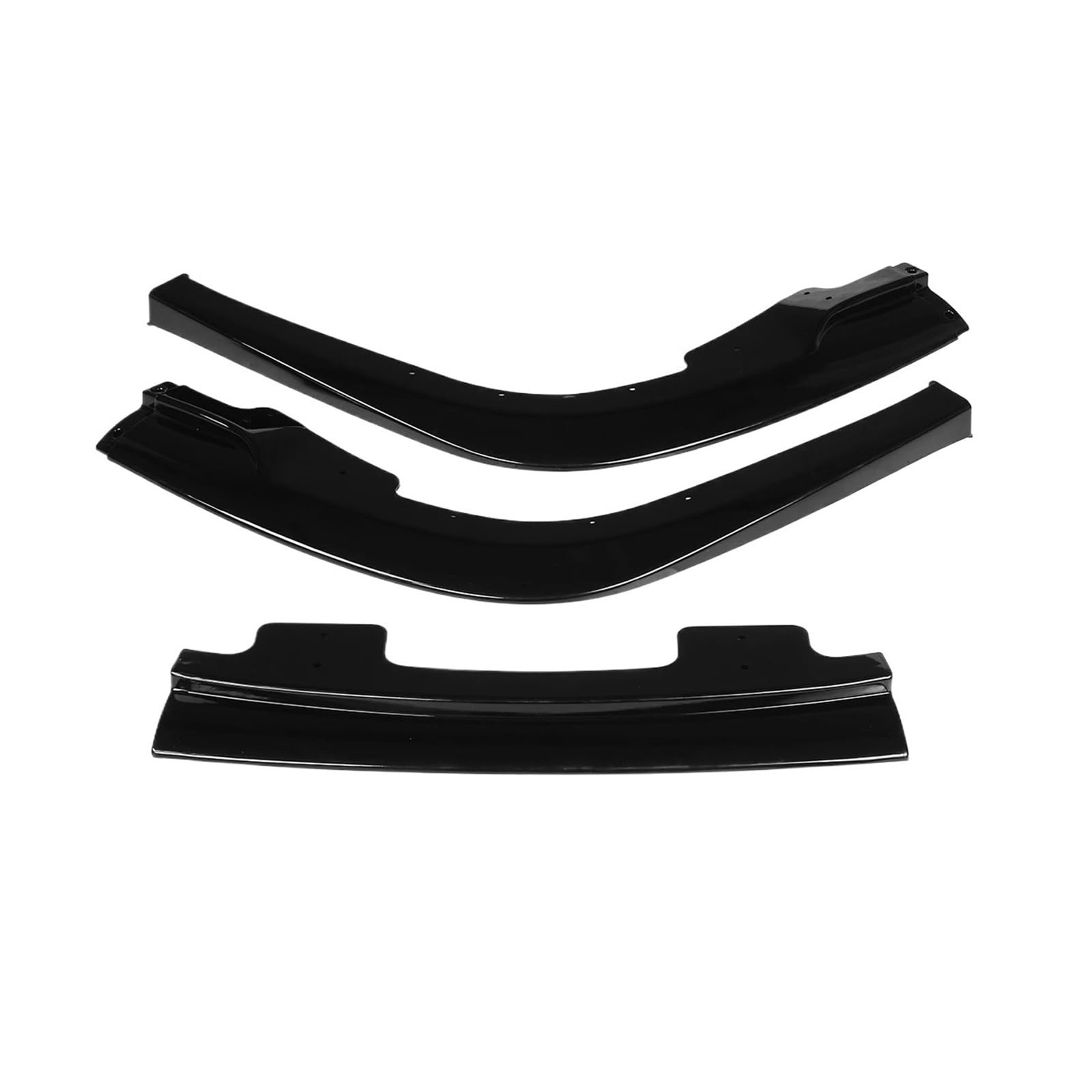 Neu 3 STÜCKE Auto Vorderen Stoßfänger Lip Body Kit Spoiler Splitter Diffusor Abdeckung Deflektor Lippen Kompatibel for Impreza WRX Sti S204 2006-2007(Glossy Black) von RYWRLQRA