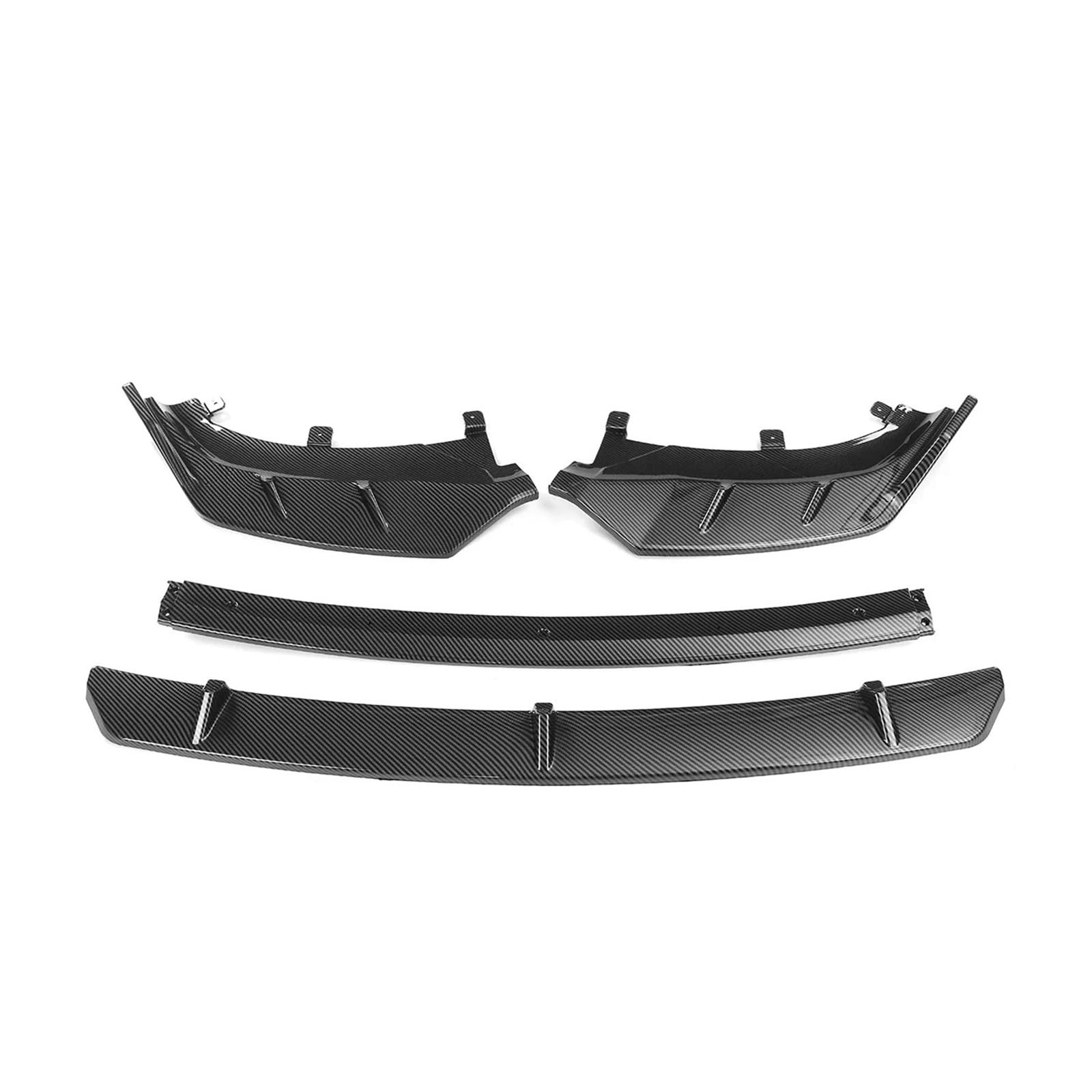 Neu 4 stück Auto Front Stoßstange Splitter Lip Diffusor Spoiler Abdeckung Schutz Kompatibel for X3 G01 X4 G02 ix3 G08 2021-2022(Carbon Fiber Look) von RYWRLQRA