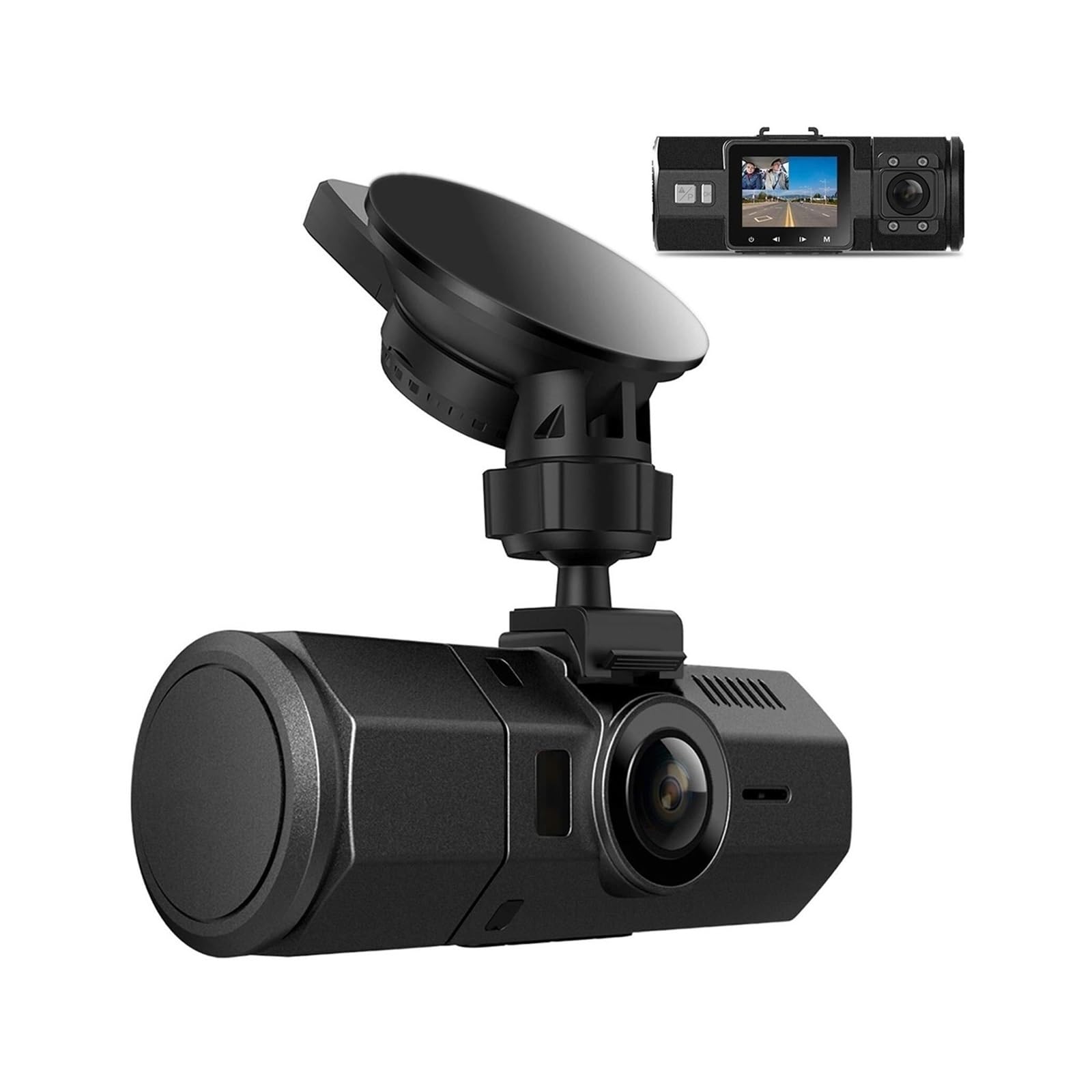 RYWRLQRA N2 Pro Uber Dual-Dashcam, Front- und Innen-Dashcam mit Infrarot-Nachtsicht, 24-Stunden-Bewegungssensor-Parkmodus(N2P,128G Card) von RYWRLQRA