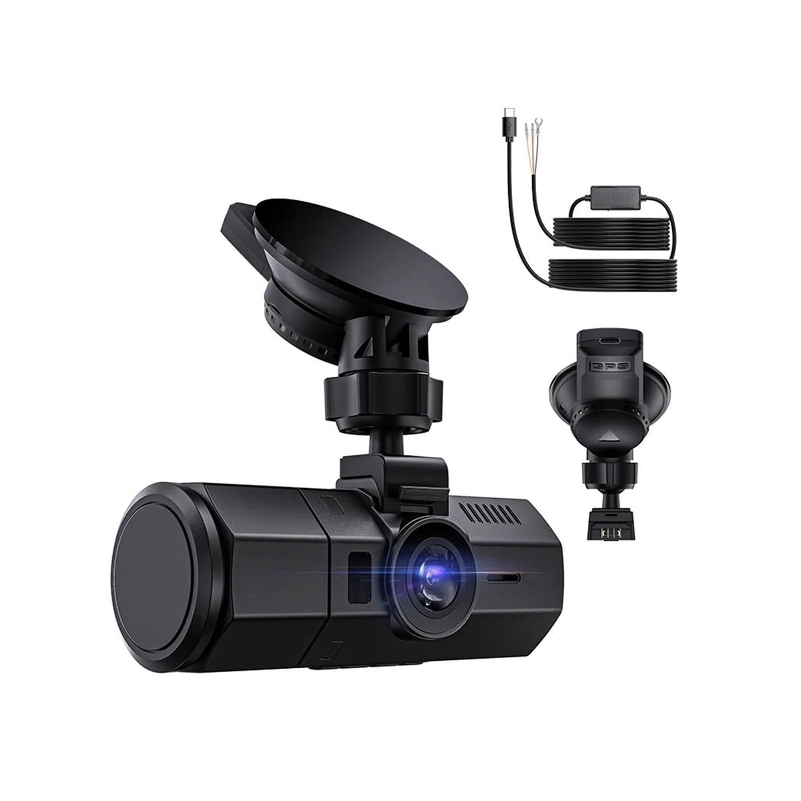 RYWRLQRA N2 Pro Uber Dual-Dashcam, Front- und Innen-Dashcam mit Infrarot-Nachtsicht, 24-Stunden-Bewegungssensor-Parkmodus(N2P-HWK-GPS,128G Card) von RYWRLQRA