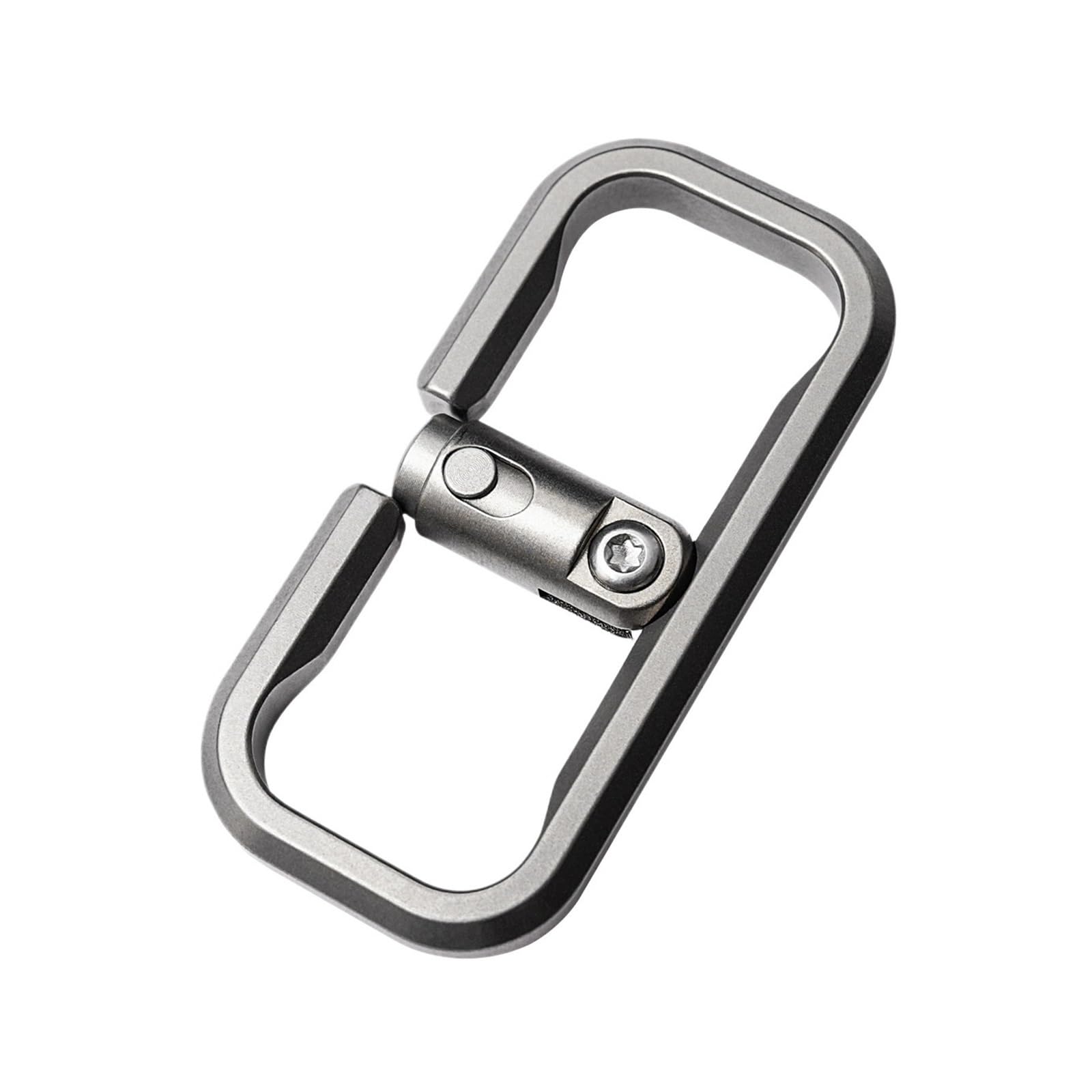 Rucksack -Karabiner -DIY bei Will Outdoor EDC -Werkzeugen Autoschlüsselbund mit Lederstreifen(Silver) von RYWRLQRA