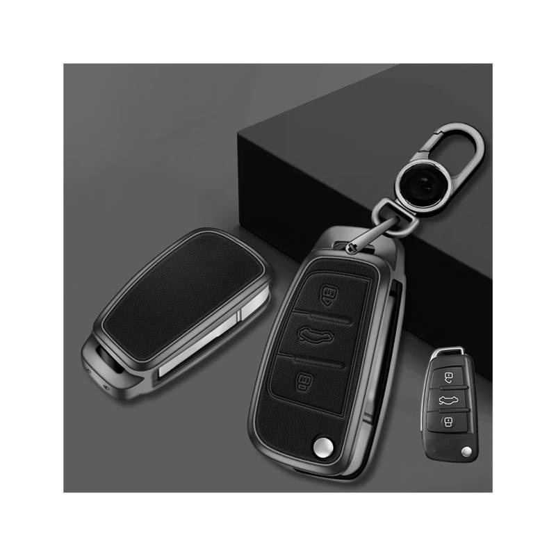 Schutzhülle for Autoschlüssel, kompatibel mit C5 C6 R8 A1 A3 A4 A5 A6 A7 Q3 Q5 Q7 S6 B6 B7 B8 8P 8V 8L TT RS RS3 S3 Sline(A-black keychain) von RYWRLQRA