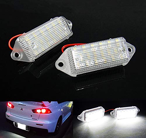 2 x LED-Kennzeichenbeleuchtung weiß Canbus für 2003–17 Mits Lancer EVO VIII IX X von RZG