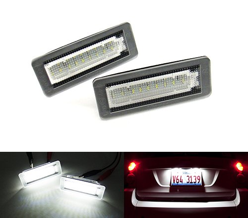 2x LED Kennzeichenbeleuchtung Weiß Canbus für 2007-15MB Fortwo W451 Coupe/Cabrio von RZG