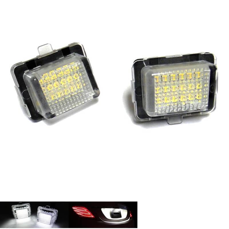 RZG 2x LED Kennzeichenbeleuchtung hinten weiß Canbus für MB W204 LCI C204 W205 C205 C117 C218 W212 LCI W213 C238 W222 R231 von RZG