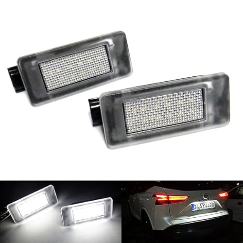 2x LED Kennzeichenbeleuchtung weiß Canbus für 2017 + Duster II Serena C27 von RZG