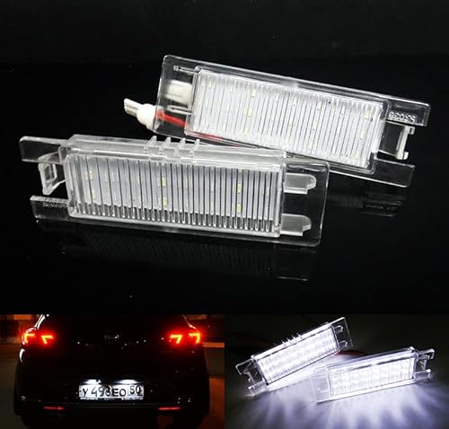 2x LED Lizenz Kennzeichenbeleuchtung Weiß Canbus für Astra H J Corsa C D Insignia Meriva Tigra von RZG