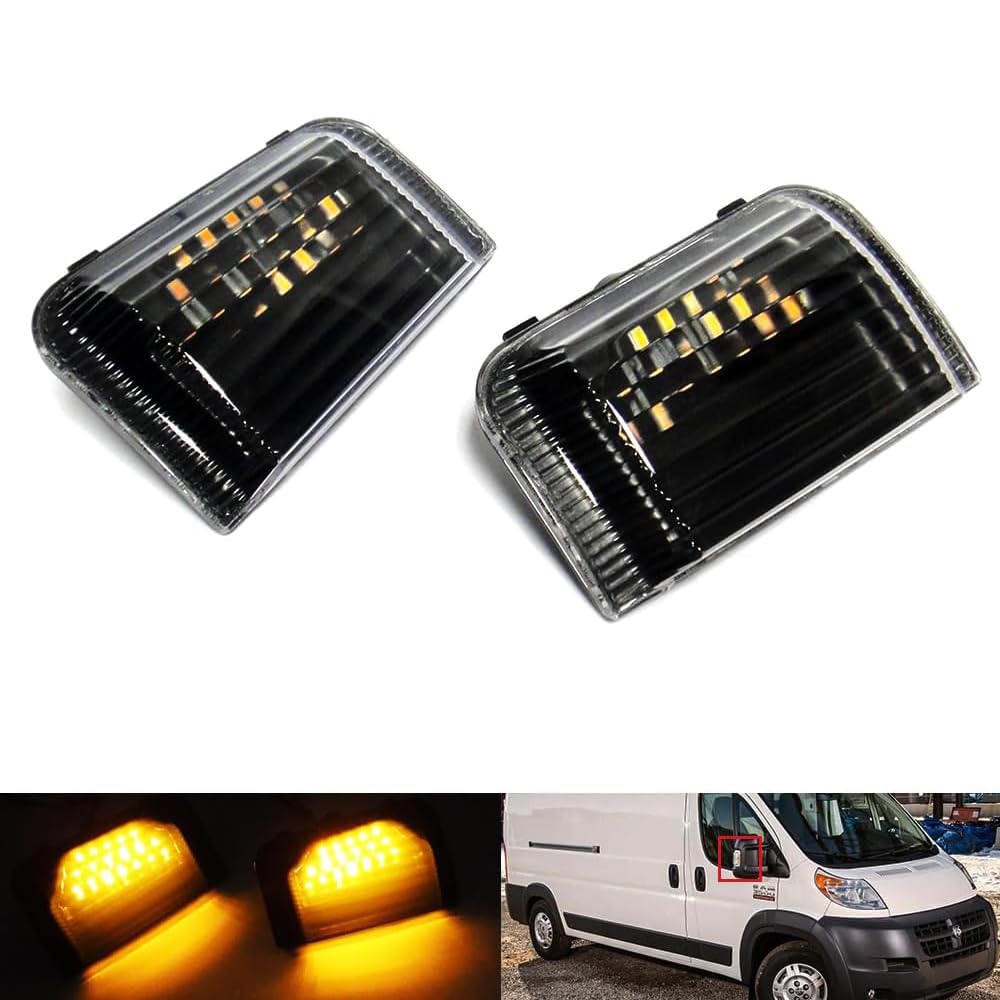 2x LED Seitenblinker Bernstein Außenspiegel Blinker Blinker Blinker + Relais Boxer Jumper Ducato von RZG