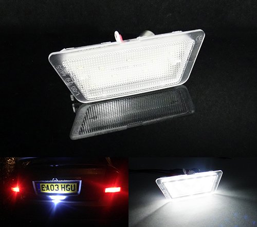 LED Kennzeichenbeleuchtung weiß Canbus für 1998-04 Astra G MK IV Limousine / Schrägheck von RZG