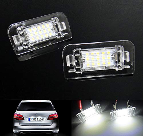 RZG 2x LED Kennzeichenbeleuchtung Weiß Canbus für 2011-2019 MB W246 W242 B-Klasse von RZG