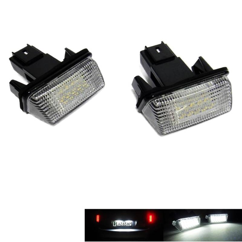 RZG 2x LED Kennzeichenbeleuchtung weiß für 2007-2012 Auris E15 2008-2012 Avensis T27 Verso R2 von RZG