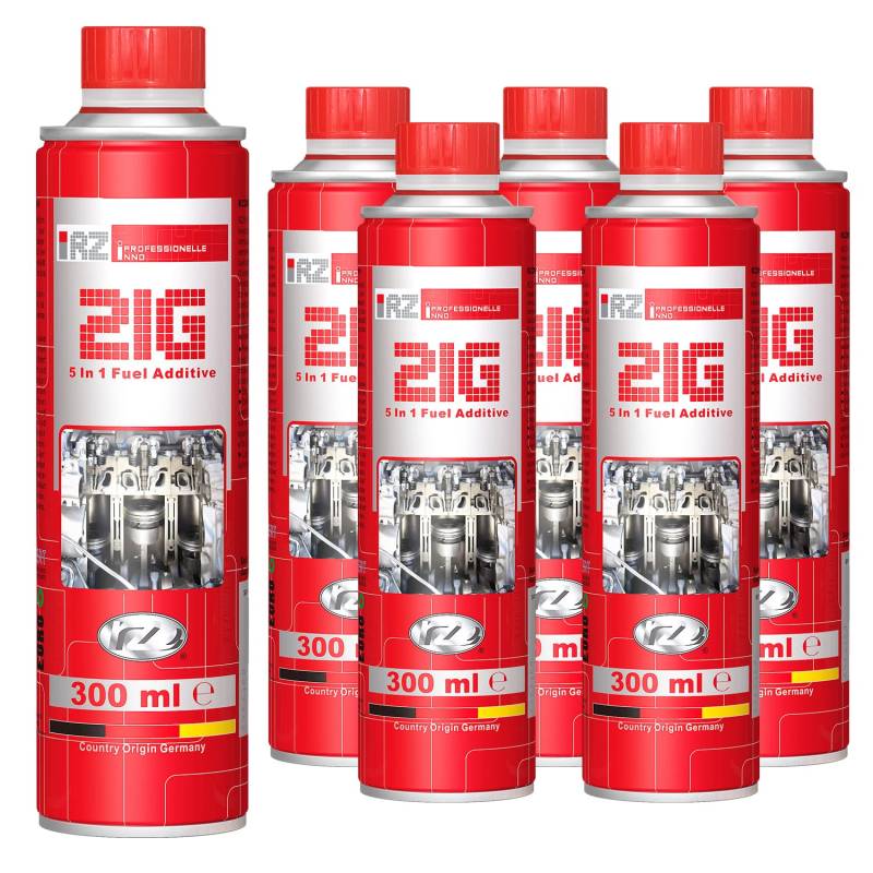 6X RZ21G Einspritzsystem-Reiniger | Direkteinspritzer | Einspritzsystem Reiniger | Injektor Reiniger | Einspritzdüsenreiniger | Motor Pflege | Korrosionsschutz | 300 ml Dose von RZOIL