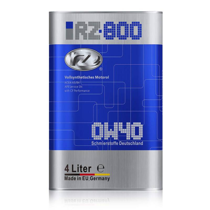 RZ800 0W40 Motoröl | HC-Synthese | 4 Liter von RZOIL