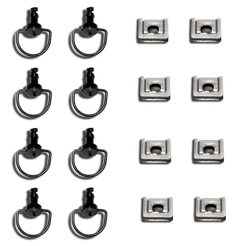 Schnellverschlüsse, Verschlüsse, Motorradverkleidung, Schrauben, 8er Set, 19 mm, schwarz, Steckplatte, RACEFOXX von WE ARE RACING. RACEFOXX.COM