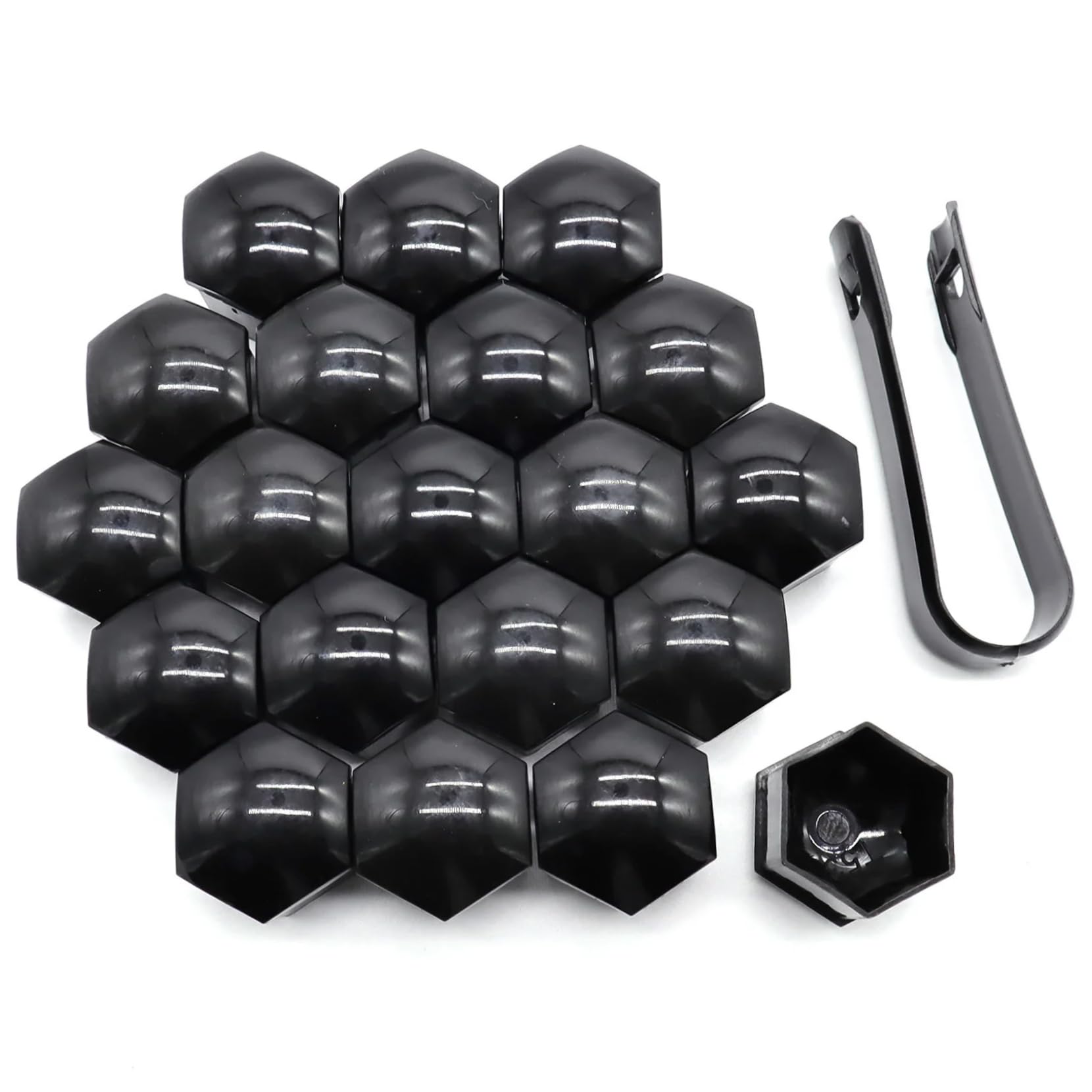 Rachlicy 20pcs Schwarze Lug -Nut von Rachlicy