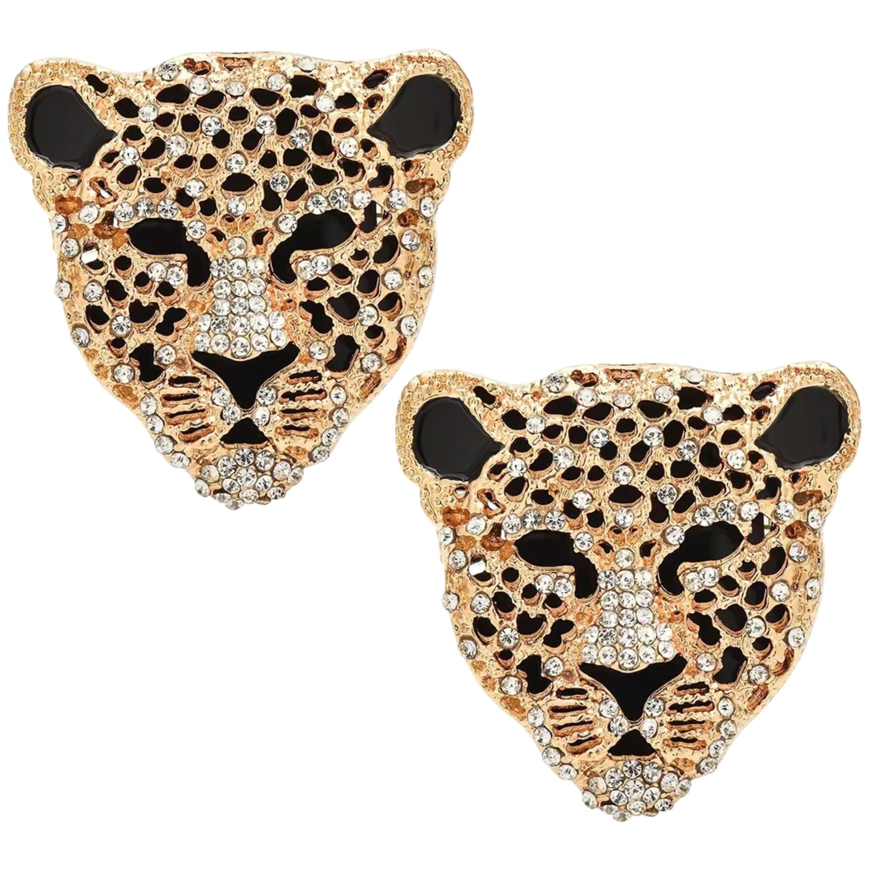 Rachlicy 2pcs Bling Leopard Car Vent Clips elegant Bling Strass Leopard Car Innen Dekoration Zubehör von Rachlicy