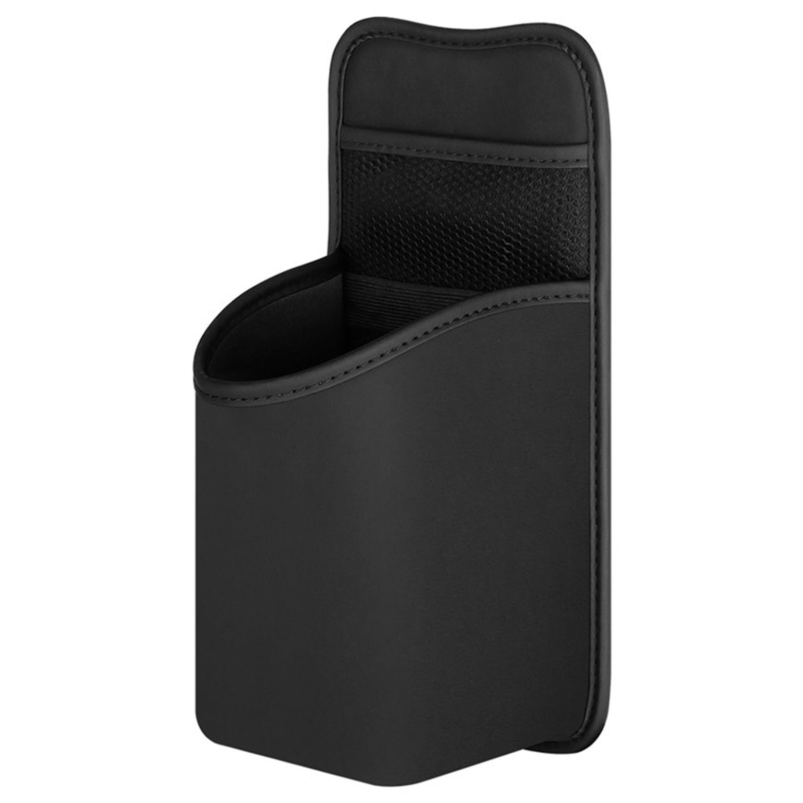 Rachlicy Car Cup Holder Leder Car Storage Pocket mit Schnalle Gurt kleine Organizerbeutel mit Gummibänder und Mesh -Tasche für Telefonschlüssel Sonnenbrieftasche Autozubehör Accessoire von Rachlicy