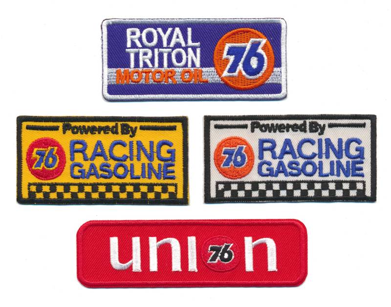 76 Union Gasoline Aufnäher Aufbügler Patch 4 Stück Racing Motorsport USA TURBOVERSAND von Racing Classics