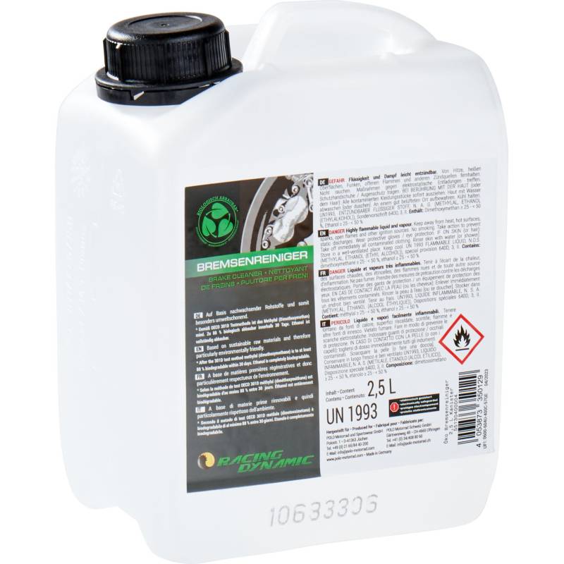 Racing Dynamic Bio Bremsenreiniger 2,5 Liter Kanister von Racing Dynamic