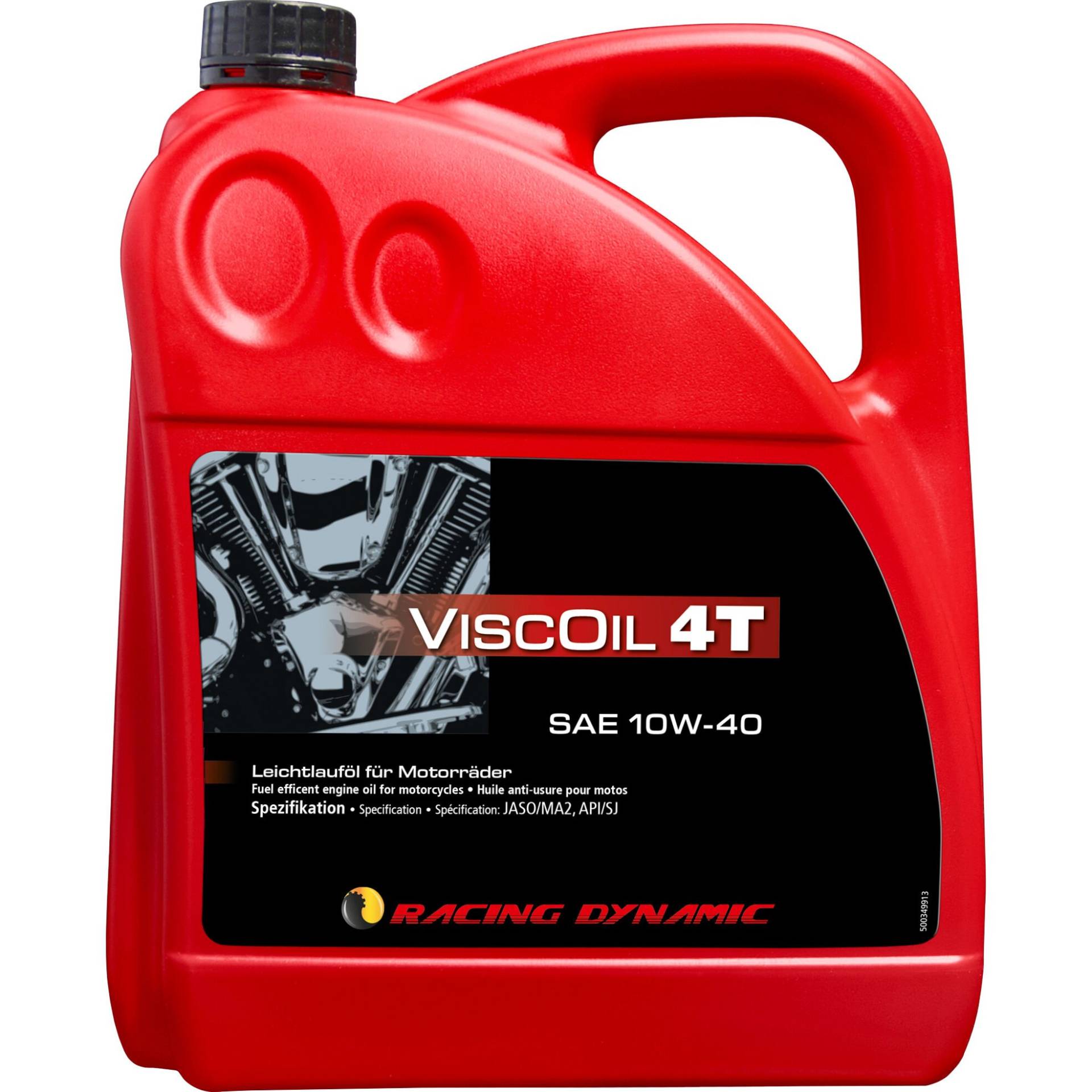 Racing Dynamic Motoröl Viscoil 4T SAE 10W-40 mineralisch 4000 ml von Racing Dynamic