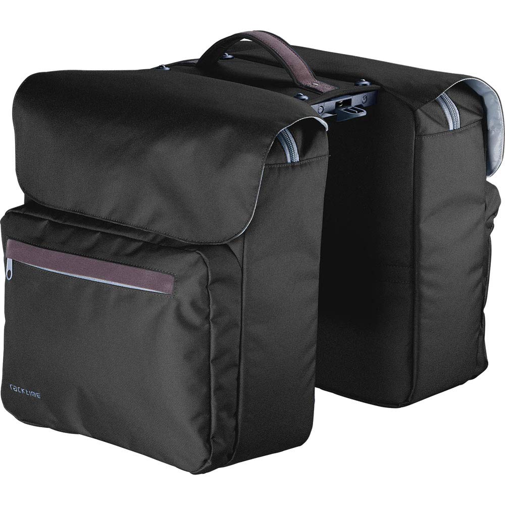 Racktime Doppelpacktasche Ture 29l 2X 12l+2x2,5l Carbon Black +Flicken von Racktime+TipTop