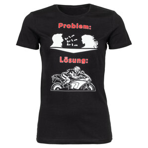 Problem Lösung Damen T-Shirt Schwarz Rahmenlos von Rahmenlos